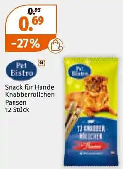 Müller Snack für Hunde Knabberröllchen Pansen Angebot