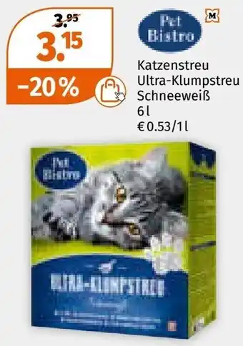 Müller Katzenstreu Ultra-Klumpstreu Schneeweiß Angebot