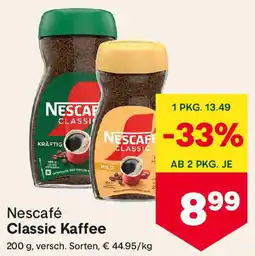 MPreis Nescafé Classic Kaffee Angebot