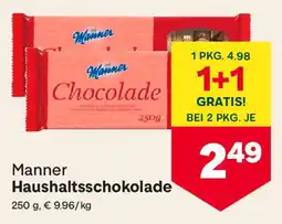 MPreis Manner Haushaltsschokolade Angebot