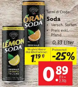 Lidl Termi di Crodo Soda Angebot