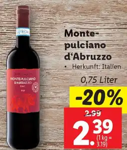 Lidl Monte- pulciano d'Abruzzo Angebot