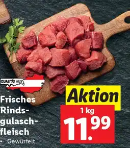 Lidl Frisches Rindsgulasch fleisch Angebot