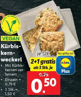 Lidl Kürbiskern weckerl Angebot