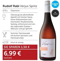 Weinwelt Interspar Rudolf Rabl Verjus Spritz Angebot