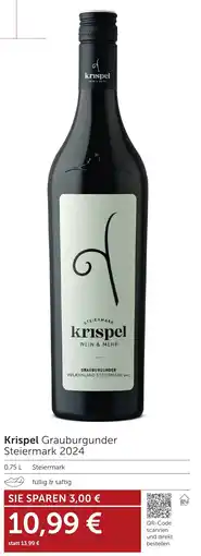 Weinwelt Interspar Krispel Grauburgunder Steiermark 2024 Angebot