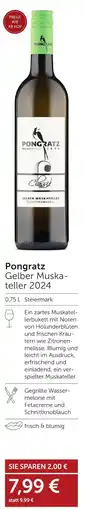 Weinwelt Interspar Pongratz Gelber Muska- teller 2024 Angebot