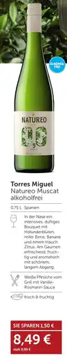Weinwelt Interspar Torres Miguel Natureo Muscat alkoholfrei Angebot