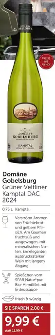 Weinwelt Interspar Domäne Gobelsburg Grüner Veltliner Kamptal DAC 2024 Angebot