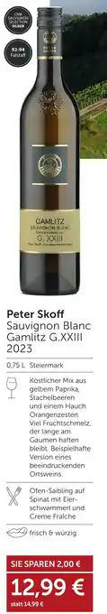 Weinwelt Interspar Peter Skoff Sauvignon Blanc Gamlitz G.XXIII 2023 Angebot