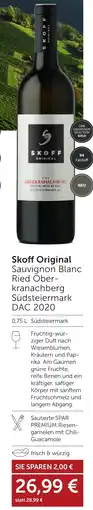 Weinwelt Interspar Skoff Original Sauvignon Blanc Ried Ober- kranachberg Südsteiermark Angebot