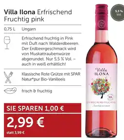 Weinwelt Interspar Villa Ilona Erfrischend Fruchtig pink Angebot