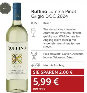 Weinwelt Interspar Ruffino Lumina Pinot Grigio DOC 2024 Angebot