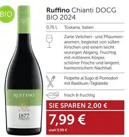 Weinwelt Interspar Ruffino Chianti DOCG BIO 2024 Angebot