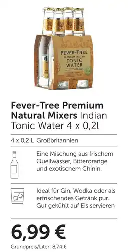 Weinwelt Interspar Fever-Tree Premium Natural Mixers Indian Tonic Water Angebot