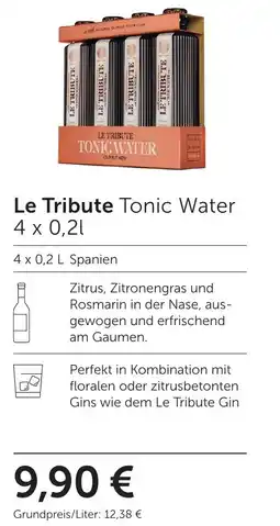 Weinwelt Interspar Le Tribute Tonic Water Angebot