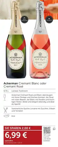 Weinwelt Interspar Ackerman Cremant Blanc oder Cremant Rosé Angebot