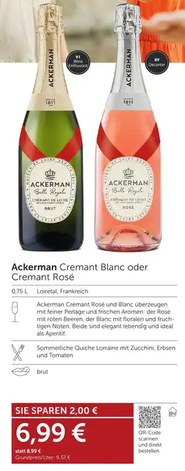 Weinwelt Interspar Ackerman Cremant Blanc oder Cremant Rosé Angebot