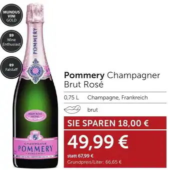 Weinwelt Interspar Pommery Champagner Brut Rosé Angebot