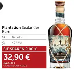 Weinwelt Interspar Plantation Sealander Rum Angebot