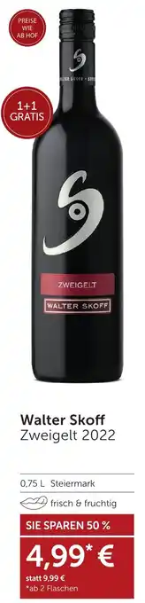 Weinwelt Interspar Walter Skoff Zweigelt 2022 Angebot
