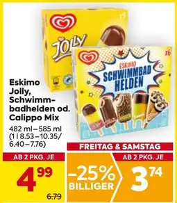 Billa Eskimo Jolly Schwimm badhelden od Calippo Mix Angebot