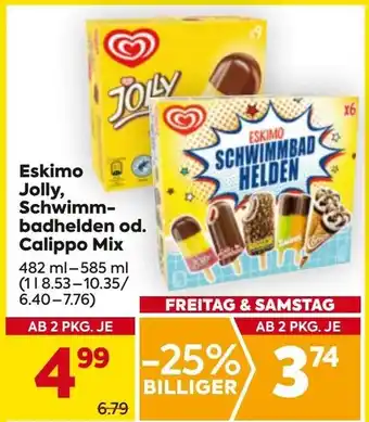 Billa Eskimo Jolly Schwimm badhelden od Calippo Mix Angebot