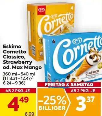 Billa Eskimo Cornetto Classico Strawberry od Max Mango Angebot