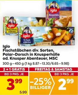 Billa Iglo Fischstäbchen Angebot
