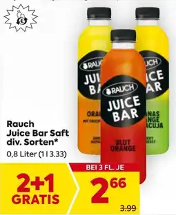 Billa Rauch Juice Bar Saft Angebot