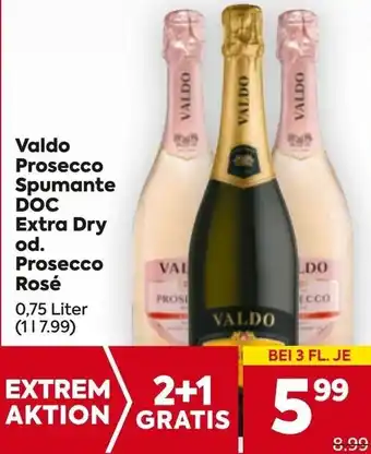 Billa Valdo Prosecco Spumante DOC Extra Dry Angebot