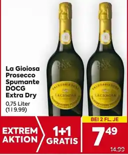 Billa La Gioiosa Prosecco Spumante DOCG Extra Dry Angebot