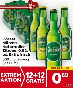 Billa Gösser Märzen Naturradler Zitrone Angebot