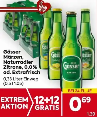 Billa Gösser Märzen Naturradler Zitrone Angebot