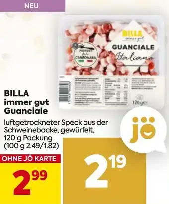 Billa Billa immer gut guanciale Angebot