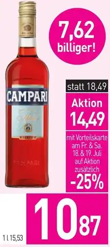 Sutterlüty Campari Bitter Angebot