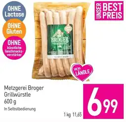 Sutterlüty Metzgerei Broger Grillwürstle Angebot