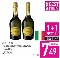 Sutterlüty La Gioiosa Prosecco Spumante DOCG Extra Dry Angebot