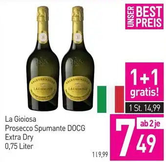 Sutterlüty La Gioiosa Prosecco Spumante DOCG Extra Dry Angebot