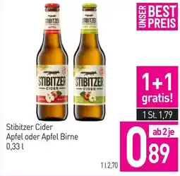 Sutterlüty Stibitzer Cider Apfel oder Apfel Birne Angebot