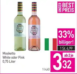 Sutterlüty Mosketto White oder Pink Angebot