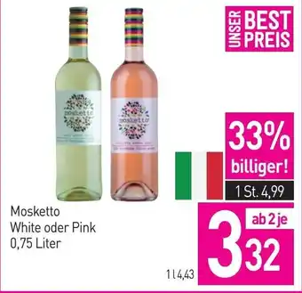 Sutterlüty Mosketto White oder Pink Angebot
