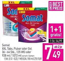 Sutterlüty Somat XXL Tabs, Pulver oder Gel Angebot