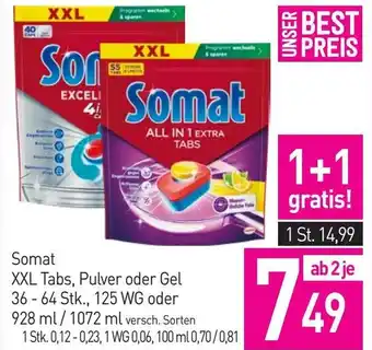 Sutterlüty Somat XXL Tabs, Pulver oder Gel Angebot