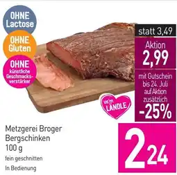 Sutterlüty Metzgerei Broger Bergschinken Angebot