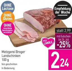 Sutterlüty Metzgerei Broger Landschinken Angebot
