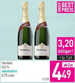 Sutterlüty Henkell 0,0% alkoholfrei Angebot