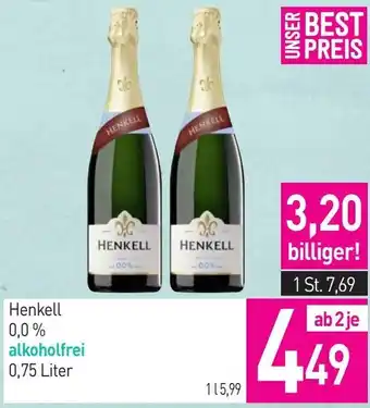 Sutterlüty Henkell 0,0% alkoholfrei Angebot
