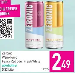 Sutterlüty Zeronic Wein-Tonic Fancy Red oder Fresh White alkoholfrei Angebot