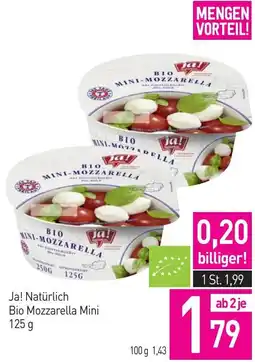 Sutterlüty Ja! Natürlich Bio Mozzarella Mini Angebot